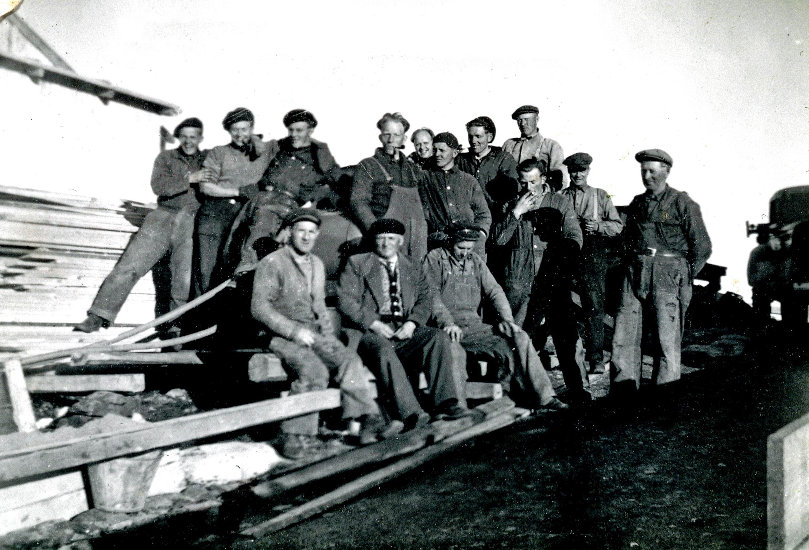 Arbeidslag på Slettnes 1946